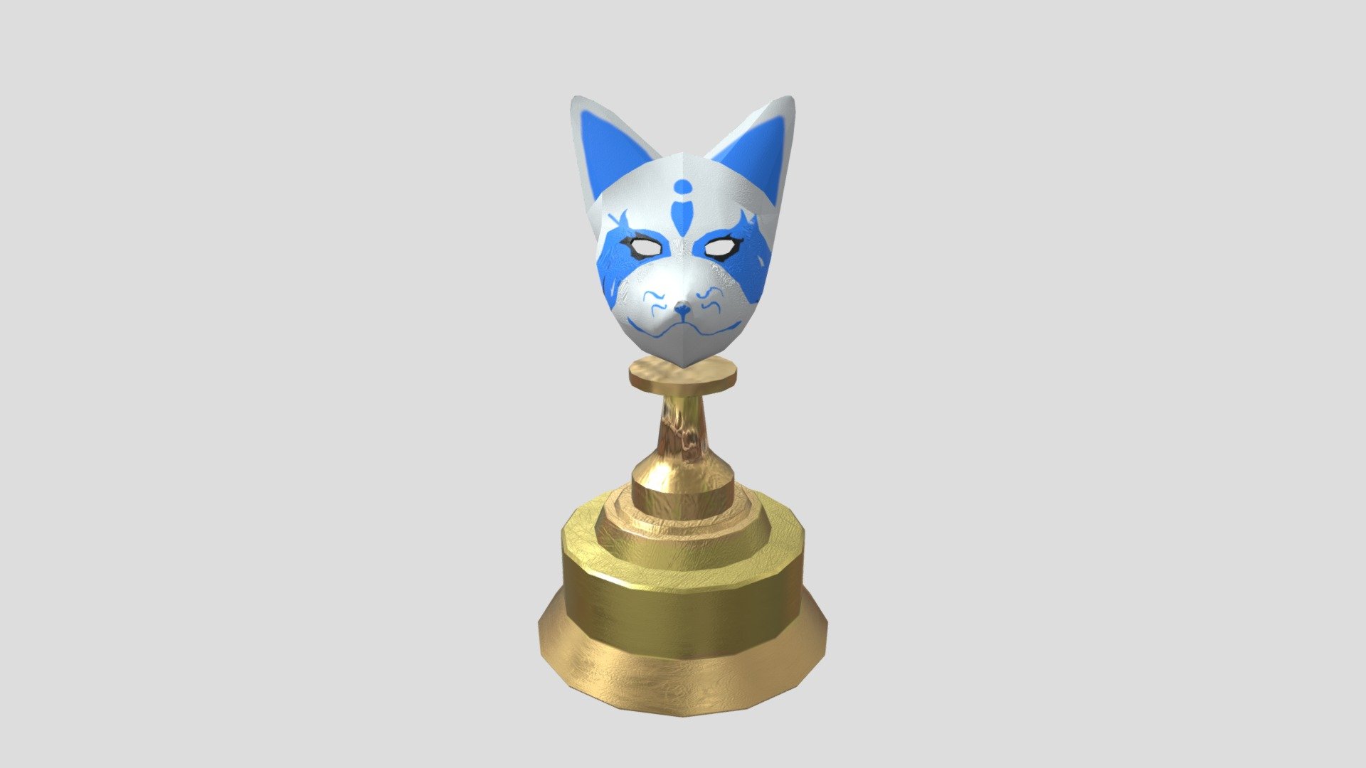 Kitsune Mask Model - 3D model by JoyBlaster [be6658b] - Sketchfab