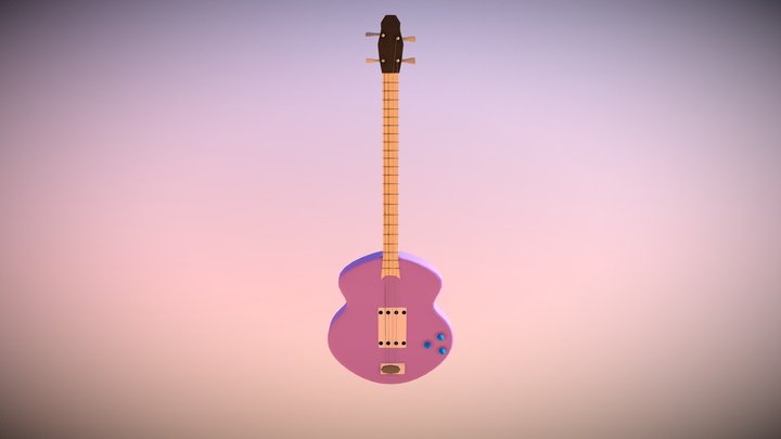 Bass Guitar 3D Model