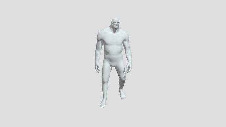 Giant Man Walk 3D Model