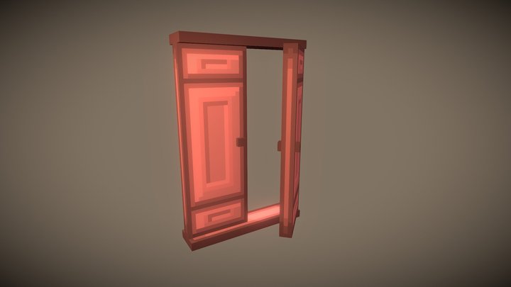 Wooden door 3D Model