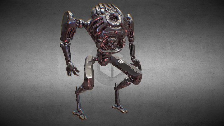 cyborg skeleton 3D Model
