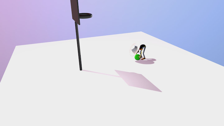 Luky Luke basket animation 3D Model
