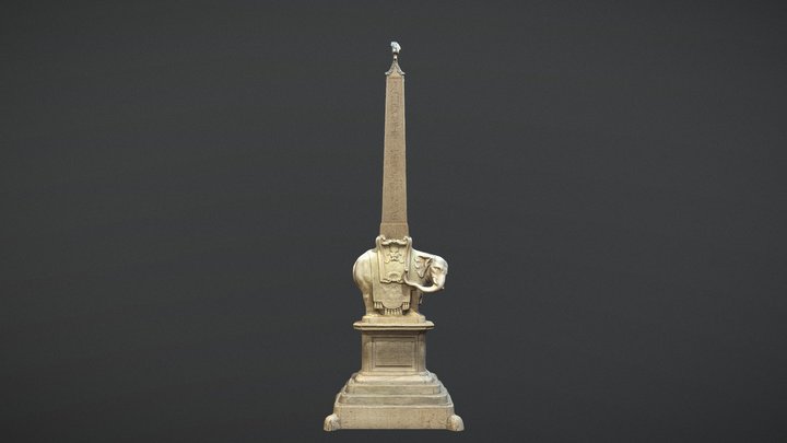 L'obelisco della Minerva 3D Model