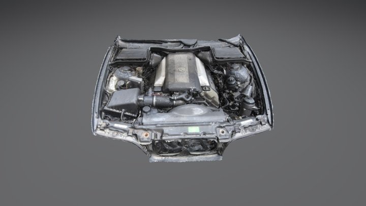 BMW 4.4 engine M62 3D Model