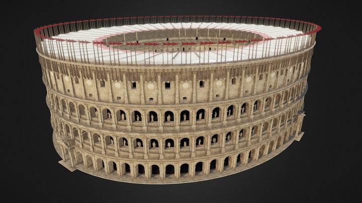 Colosseum lowpoly 3D Model
