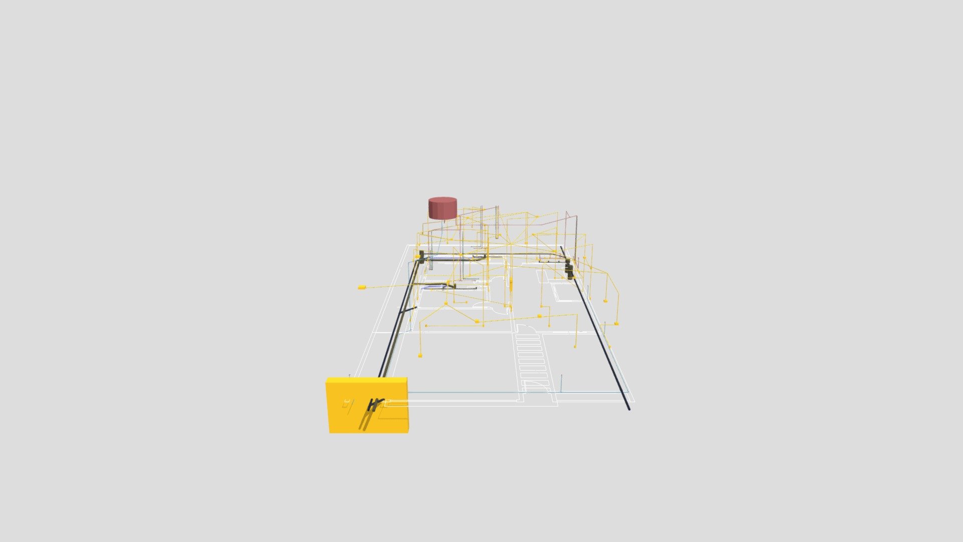 PROJETO HIDRO/SANITARIO E ELETRICO EM 3D