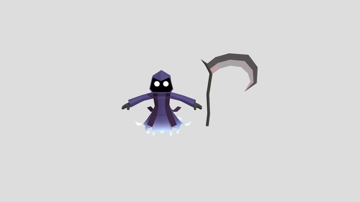 Lowpoly Grim reaper 3D Model