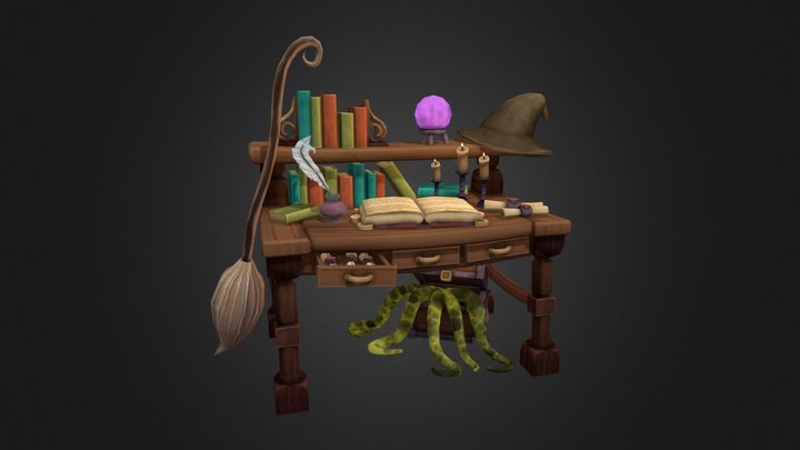 DAE Artisan's Desk 3D Model