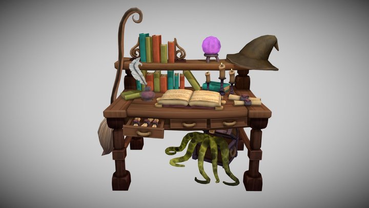 DAE Artisan's Desk 3D Model