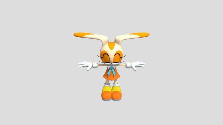 PC Computer - Sonic X Shadow Generations - Cream 3D Model