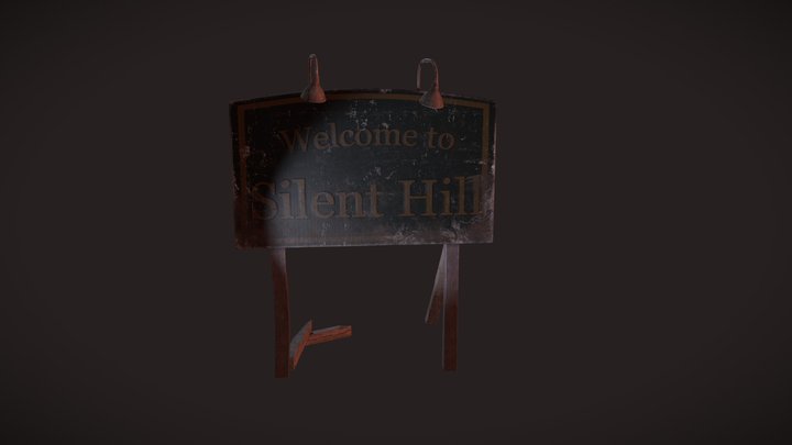 Silent Hill sign 3D Model