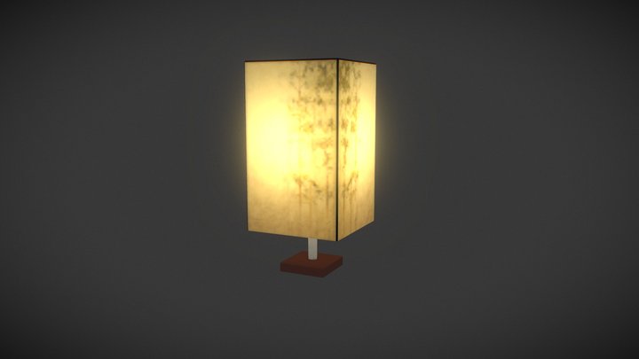 Day07: Minimalist Table Lamp 3D Model