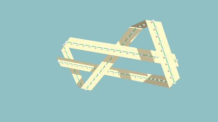 Figure 8 Knot in Ribbon 3D Model