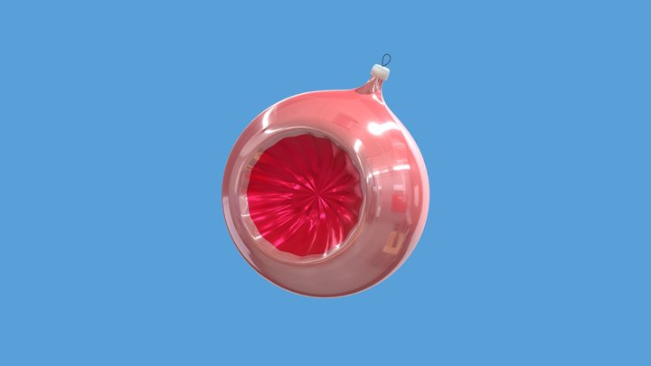 Christmas toy ball soviet union 3D Model