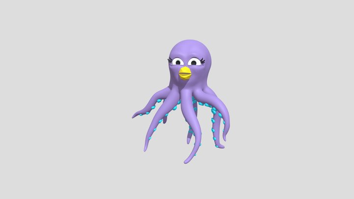 A "Cute" Octopus 3D Model