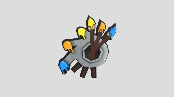 Blender Painter Designer Tier 3D Model