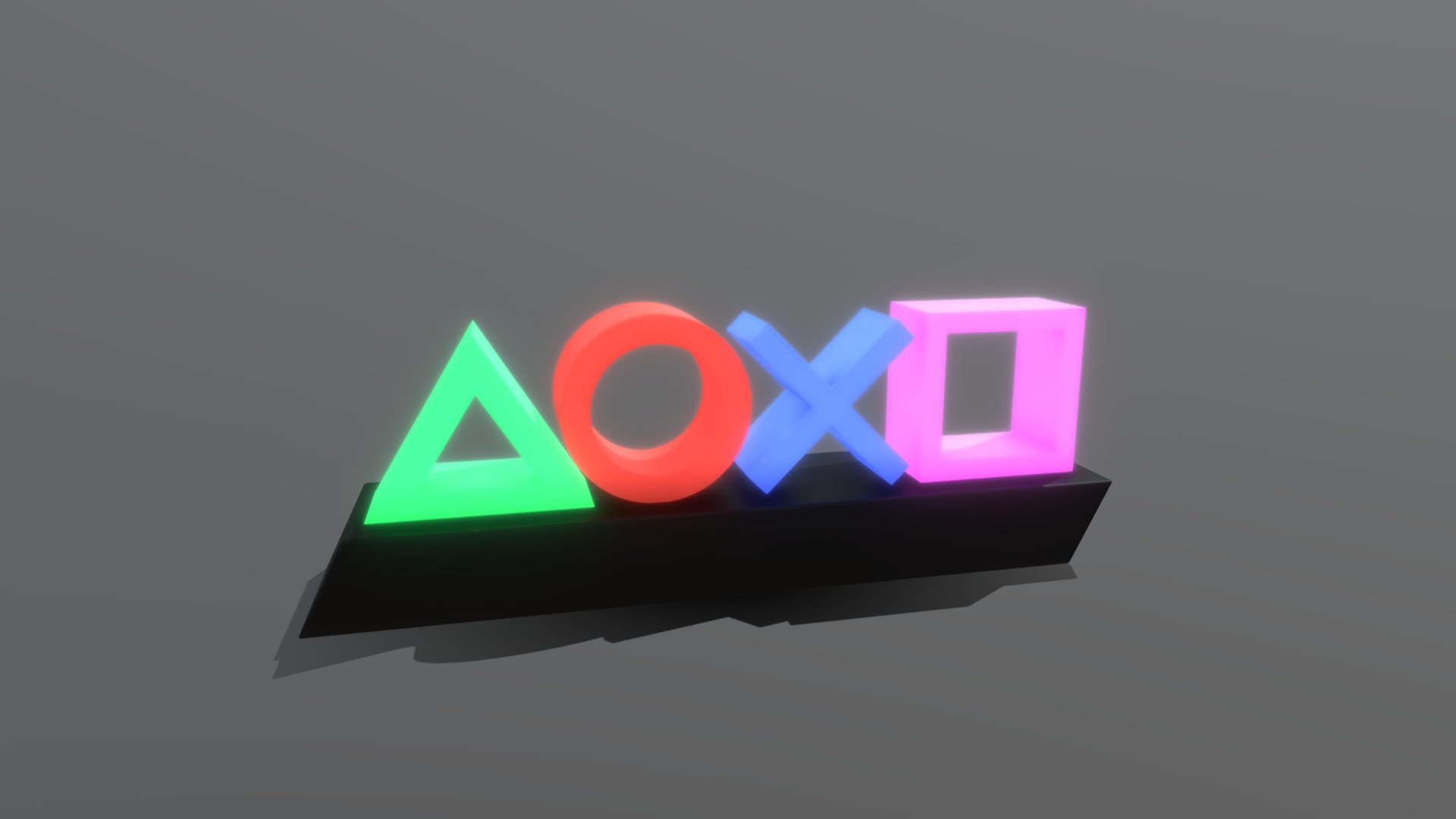 PlayStation Lamp Icons - Download Free 3D model by Alessandro ...