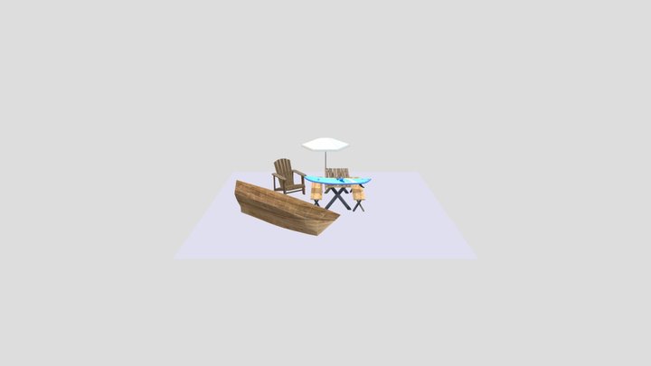 DAE 5 Finished props - by the ocean 3D Model
