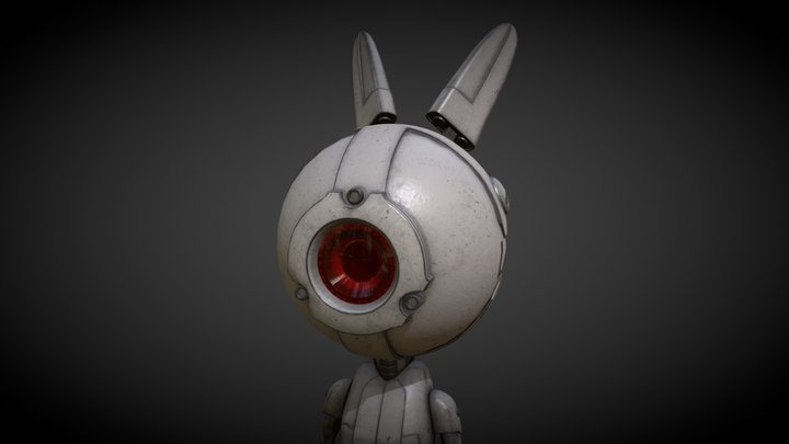 Little Bot Bunny 3D Model