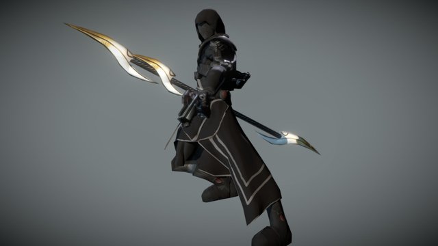 Dominator Gun Pose 3D Model