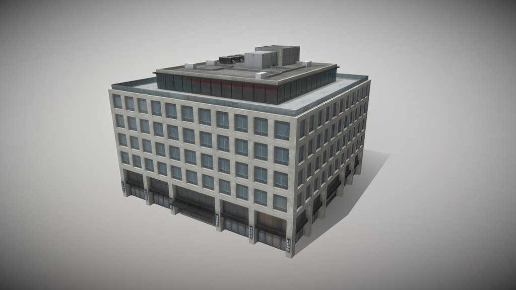 Low rise wall to wall office building