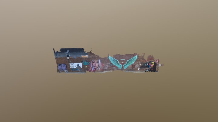 Baltic Creative Liverpool wall 3D Model