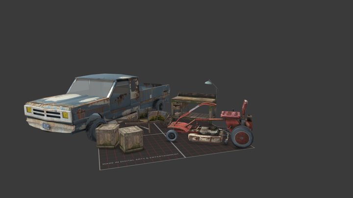 DAE 5 Finished props - Forest Loner 3D Model