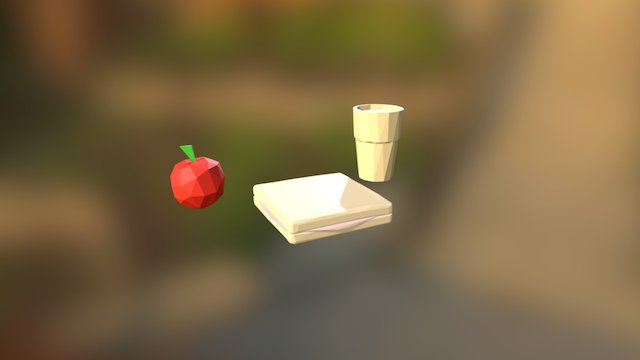 #30Days3D - Day13 - Breakfast Food 3D Model