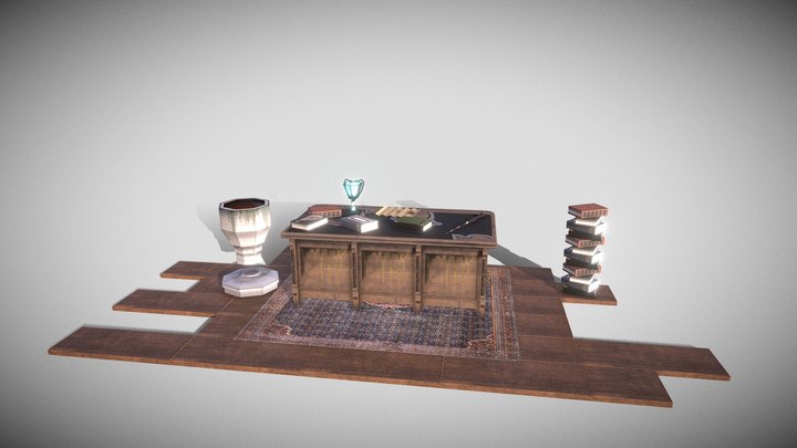 Dumbledore's desk 3D Model