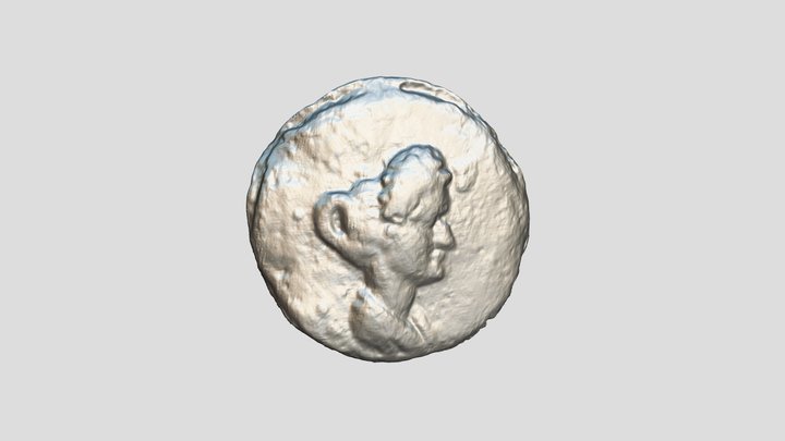 A Roman lead token issued by a woman 3D Model