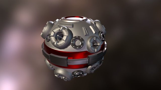 Defense Turret 3D Model