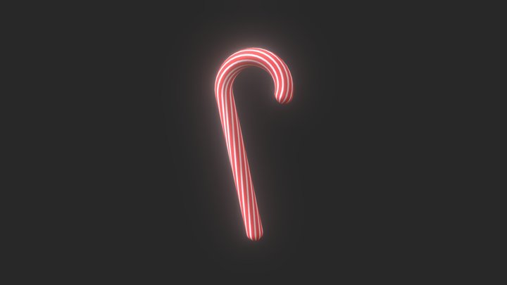Candy cane 3D Model