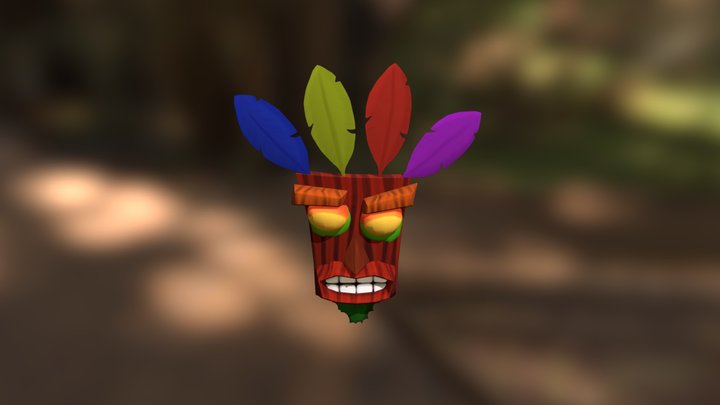 Aku Aku from Crash Bandicoot 3D Model