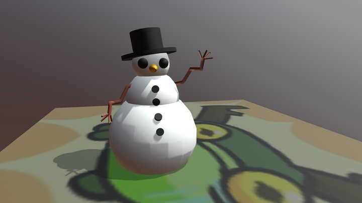 Snowman 3D Model