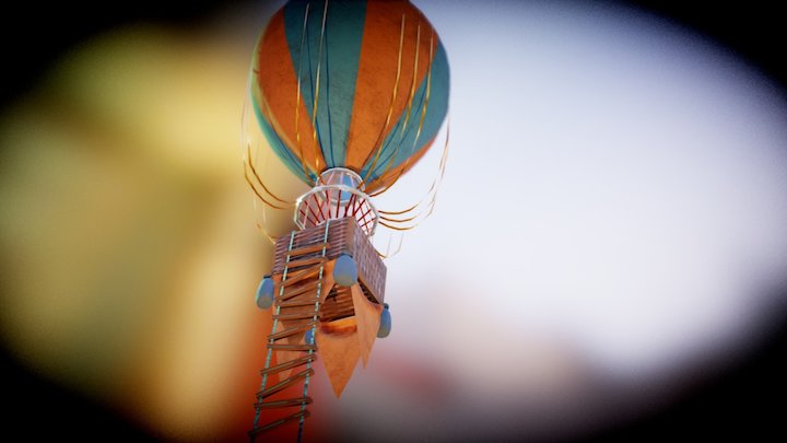 Hot Air Balloon 3D Model