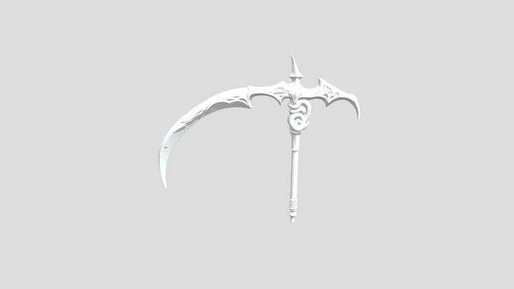 Curved Blade Artifact 3D Model