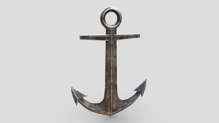 Ship Anchor v3 3D Model