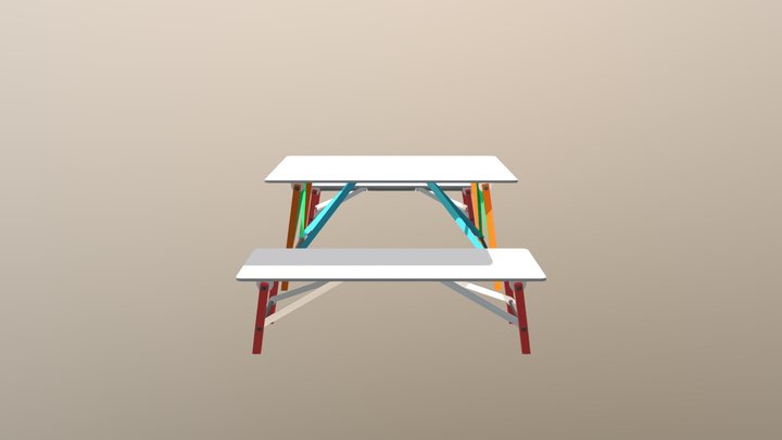 Stol-1-color 3D Model