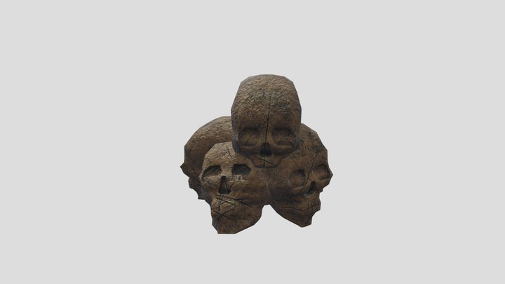 Skull Pile 3D Model