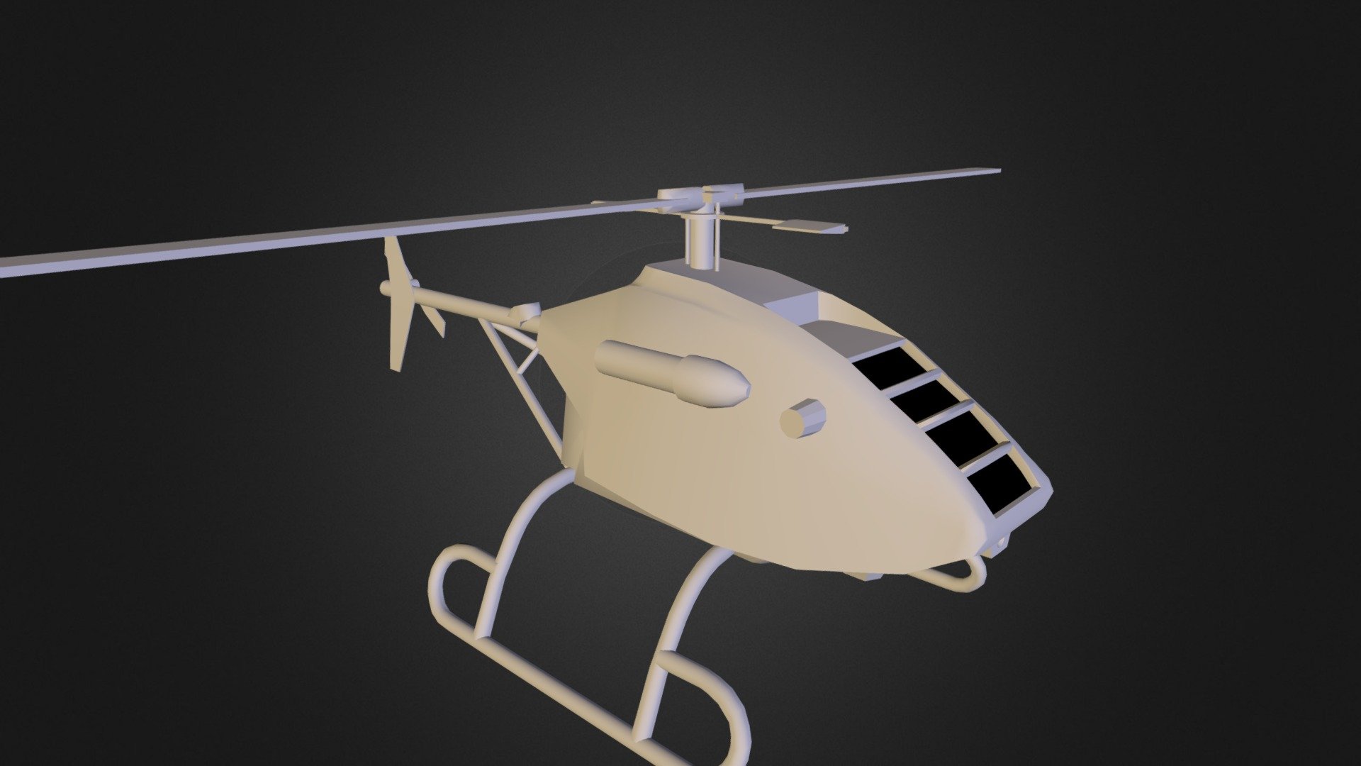 helicopter 3D model by tomkranis [be8036a] Sketchfab