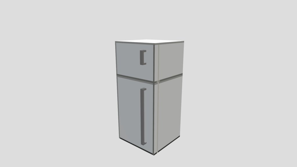 Fridge minecraft low poly