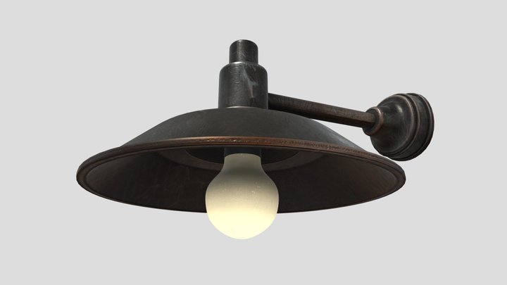 Electric lamp_HP 3D Model