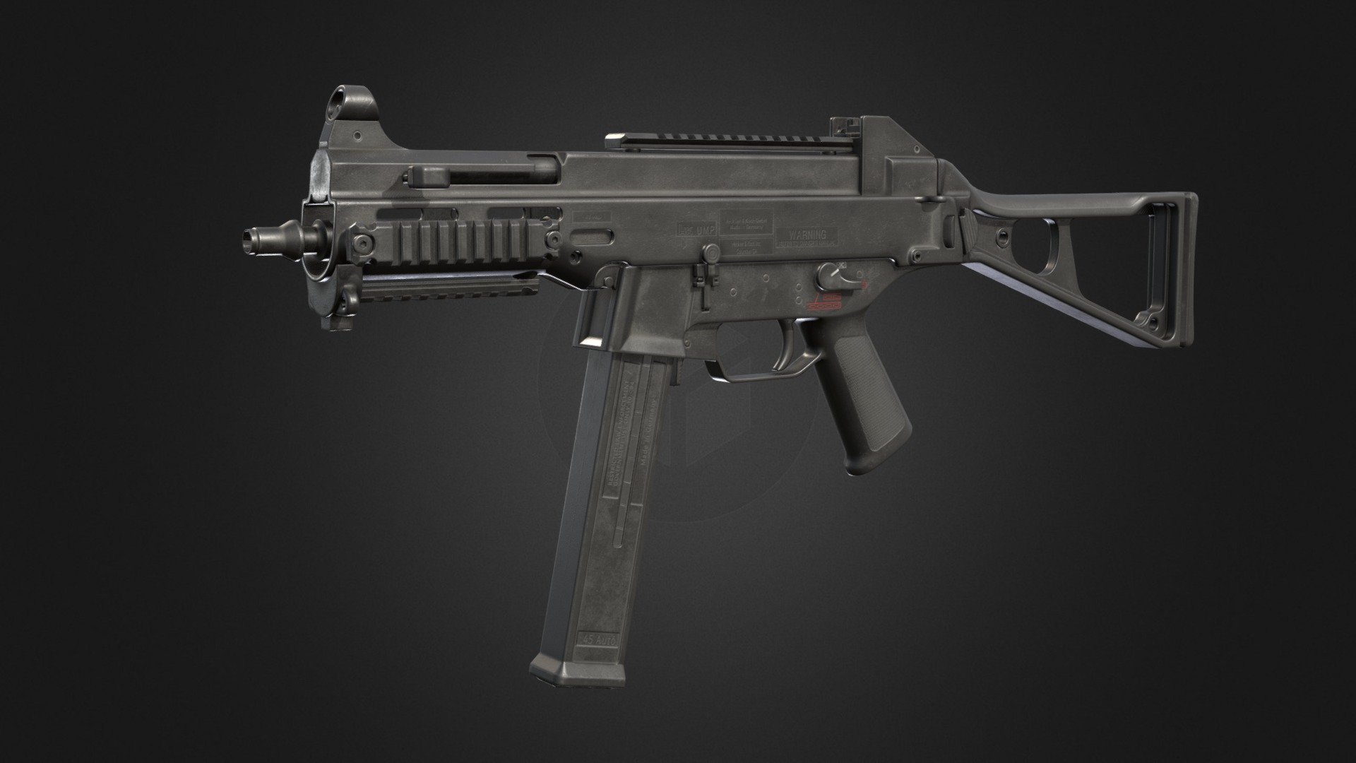 UMP 45 - 3D model by Mikhail Antipin (@livenhail) [be82635] - Sketchfab