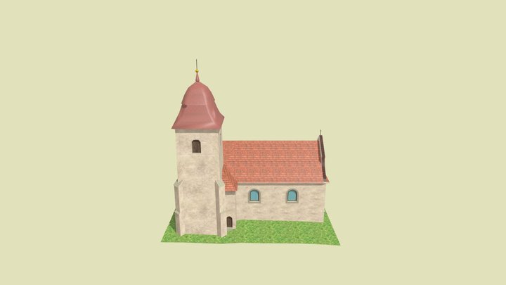 kostel sv. Víta – Zahrádka u Ledče 3D Model