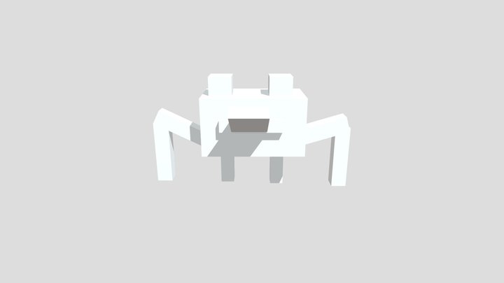 Blocky Frog 3D Model