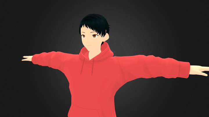 Tomako (Anime Character) 3D Model