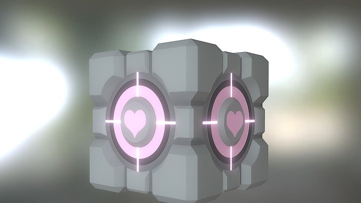 Companion Cube (Clean) 3D Model