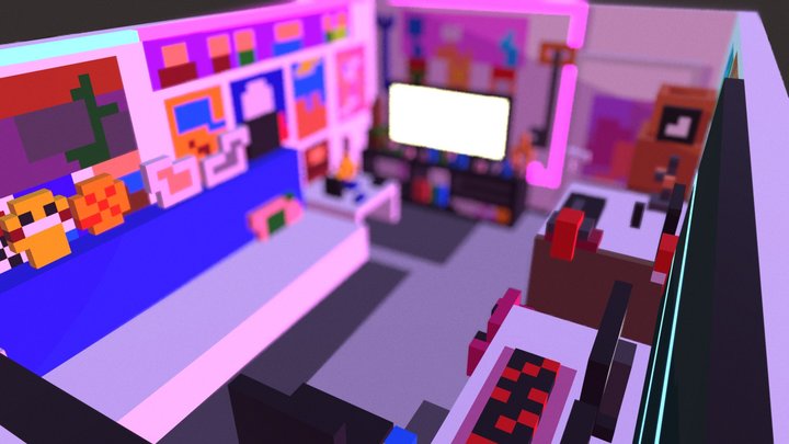 Studio de YouTuber #5 - Farod (v.2018) 3D Model