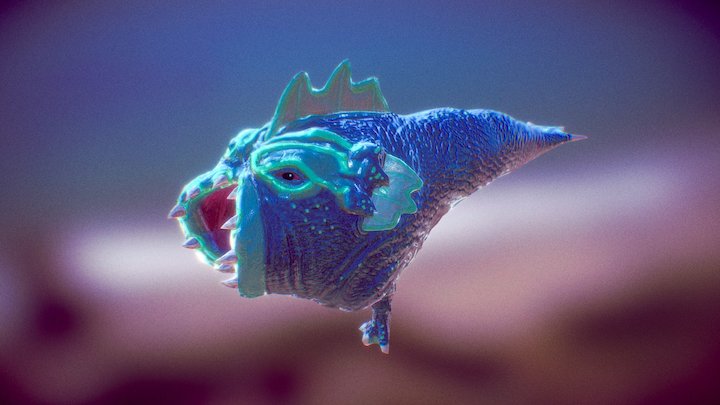 Monster From The Deep Water 3D Model