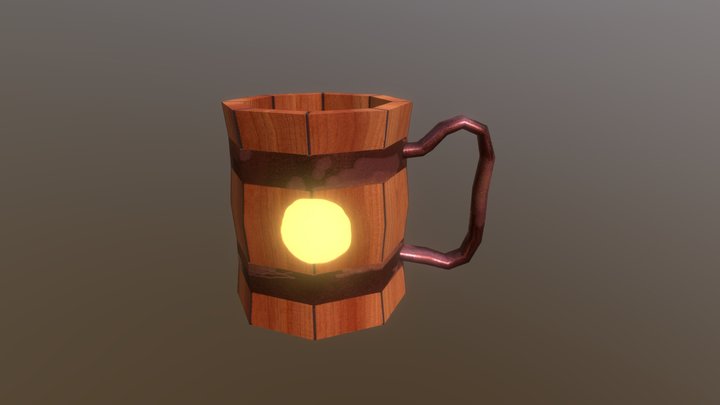 Wooden Mug Textures 3D Model